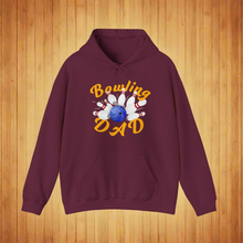 Load image into Gallery viewer, Bowling Dad Fathers Day Unisex Heavy Blend™ Hooded Sweatshirt