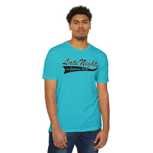 Load image into Gallery viewer, Late Night with Jetstream Health Coaching Motivational Unisex CVC Jersey T-shirt