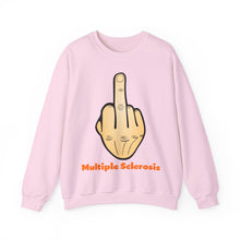 Load image into Gallery viewer, Middle Finger Multiple Sclerosis Unisex Heavy Blend™ Crewneck Sweatshirt