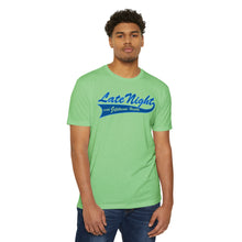 Load image into Gallery viewer, Late Night with Jetstream Health Coaching Motivational Unisex CVC Jersey T-shirt