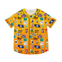 Load image into Gallery viewer, What’s Wild Vibrant Men's Baseball Jersey - Game Night Graphics