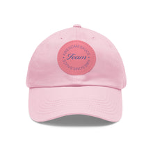 Load image into Gallery viewer, Team Awesomesauce Dad Hat with Leather Patch (Round)