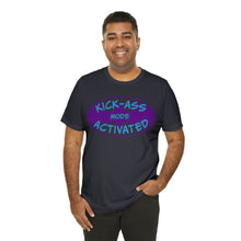 Load image into Gallery viewer, Kick Ass Mode Activated Fu@K Thyroid Cancer Unisex Jersey Short Sleeve Tee