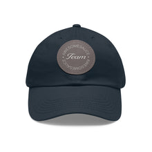 Load image into Gallery viewer, Team Awesomesauce Dad Hat with Leather Patch (Round)