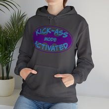 Load image into Gallery viewer, Kick Ass Mode Activated F Cancer Unisex Heavy Blend™ Hooded Sweatshirt