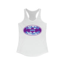 Load image into Gallery viewer, Kick Ass Mode Activated F Cancer Women's Ideal Racerback Tank