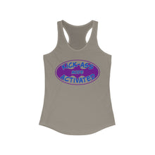 Load image into Gallery viewer, Kick Ass Mode Activated F Cancer Women's Ideal Racerback Tank