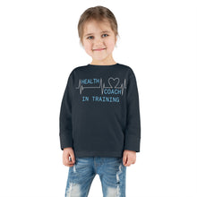 Load image into Gallery viewer, Health Coach in Training heartbeat Toddler Long Sleeve Tee