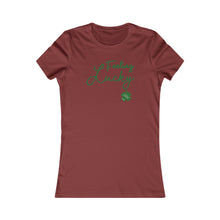 Load image into Gallery viewer, St Patricks Day 2024 Feeling Lucky Four Leaf Clover Women's Favorite Tee