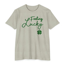 Load image into Gallery viewer, Feeling Lucky St Patricks Day Unisex CVC Jersey T-shirt