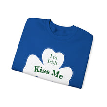 Load image into Gallery viewer, Kiss Me I’m Irish St Patrick’s Day Unisex Heavy Blend™ Crewneck Sweatshirt