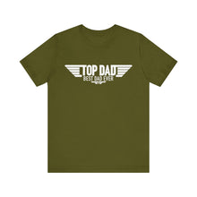 Load image into Gallery viewer, Top Dad Best Dad Ever Fathers Day Jersey Short Sleeve Tee
