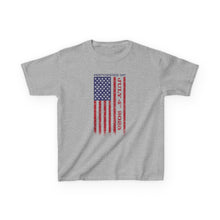 Load image into Gallery viewer, Independence Day July 4 2025 USA Flag Kids Heavy Cotton™ Tee