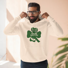 Load image into Gallery viewer, I’m Not Irish Kiss Me Anyway St Patricks Day Three-Panel Fleece Hoodie
