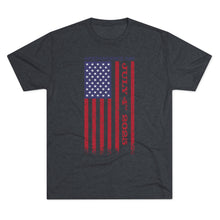 Load image into Gallery viewer, Independence Day USA Flag July 4th 2025 Unisex Tri-Blend Crew Tee