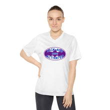 Load image into Gallery viewer, Kick Ass Mode Activated F Cancer Women's Performance V-Neck T-Shirt