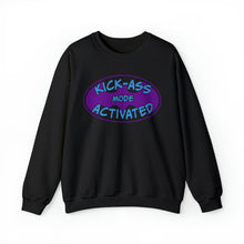 Load image into Gallery viewer, Kick Ass Mode Activated F Cancer Unisex Heavy Blend™ Crewneck Sweatshirt