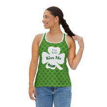 Load image into Gallery viewer, Kiss Me Im Irish Green Women's Tank Top