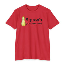 Load image into Gallery viewer, Squash Your Excuses Motivational Unisex CVC Jersey T-shirt