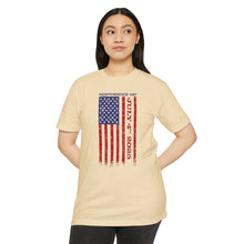 Load image into Gallery viewer, Independence Day USA Flag July 4th 2025 Unisex CVC Jersey T-shirt