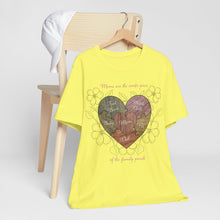 Load image into Gallery viewer, Moms are the Center of the Family Puzzle Customizable Unisex Jersey Short Sleeve Tee