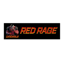 Load image into Gallery viewer, Cardinals Red Rage Personalized Black Bumper Stickers