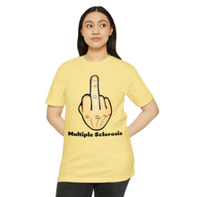 Load image into Gallery viewer, Middle Finger Multiple Sclerosis Unisex CVC Jersey T-shirt