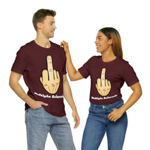Load image into Gallery viewer, MS Middle Finger Unisex Jersey Crew Neck T-shirt