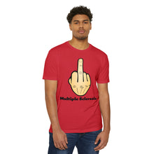 Load image into Gallery viewer, Middle Finger Multiple Sclerosis Unisex CVC Jersey T-shirt
