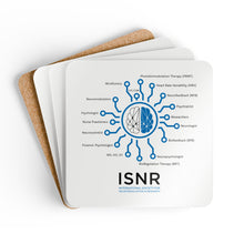 Load image into Gallery viewer, ISNR Neuroregulation Disciplines Corkwood Coaster Set