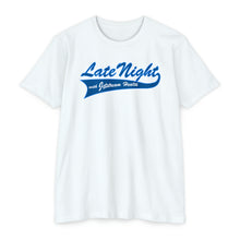 Load image into Gallery viewer, Late Night with Jetstream Health Coaching Motivational Unisex CVC Jersey T-shirt