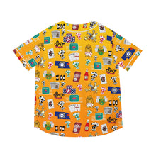 Load image into Gallery viewer, What’s Wild Vibrant Men's Baseball Jersey - Game Night Graphics