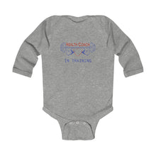 Load image into Gallery viewer, Health Coach In Training Muscle Infant Long Sleeve Bodysuit