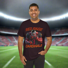 Load image into Gallery viewer, Cardinals Red Rage #3 Football Fan Tee
