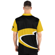 Load image into Gallery viewer, Bogey Brothers Black Gold & White Polo Shirt - AOP