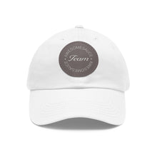 Load image into Gallery viewer, Team Awesomesauce Dad Hat with Leather Patch (Round)