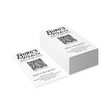 Load image into Gallery viewer, Burgs Health QR Code Business Cards