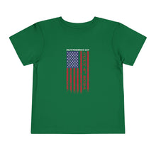 Load image into Gallery viewer, Independence Day USA Flag July 4th 2024 Toddler Short Sleeve Tee