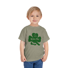 Load image into Gallery viewer, Kiss Me I’m Irish St Patrick’s Day Toddler Short Sleeve Tee