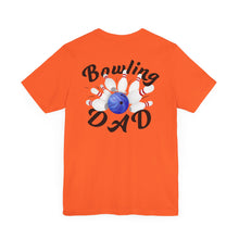 Load image into Gallery viewer, Bowling Dad Fathers Day Unisex Jersey Short Sleeve Tee