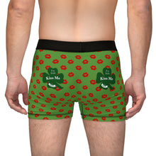 Load image into Gallery viewer, Kiss Me I’m Irish Green Men's Boxers (AOP)