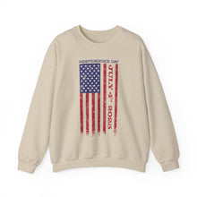 Load image into Gallery viewer, Independence Day USA Flag July 4th 2025 Unisex Heavy Blend™ Crewneck Sweatshirt