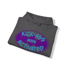 Load image into Gallery viewer, Kick Ass Mode Activated F Cancer Unisex Heavy Blend™ Hooded Sweatshirt