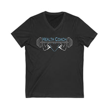 Load image into Gallery viewer, Team Platinum 2023 Conference Muscle Heart Change Your Habits Change Your Life Unisex Short Sleeve V-Neck Tee