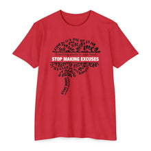 Load image into Gallery viewer, Stop Making Excuses Everything Starts In You Head Motivational Unisex CVC Jersey T-shirt