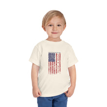 Load image into Gallery viewer, Independence Day USA Flag July 4th 2024 Toddler Short Sleeve Tee