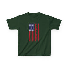 Load image into Gallery viewer, Independence Day July 4 2025 USA Flag Kids Heavy Cotton™ Tee