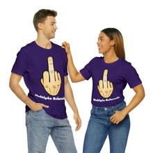 Load image into Gallery viewer, MS Middle Finger Unisex Jersey Crew Neck T-shirt