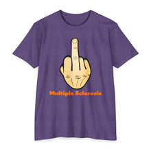 Load image into Gallery viewer, Middle Finger Multiple Sclerosis Unisex CVC Jersey T-shirt