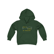 Load image into Gallery viewer, Health Coach In Training Heartbeat Youth Heavy Blend Hooded Sweatshirt